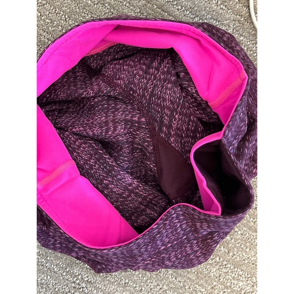 RARE Lululemon 28” Wunder Unders Mid Rise Herringbone Hot Pink Sz 8 - Picture 7 of 8